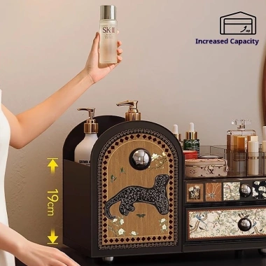 Hộp bảo quản mỹ phẩm cao cấp tích vanity sang trọng, tổ chức trang điểm đa năng – giảm giá 20%