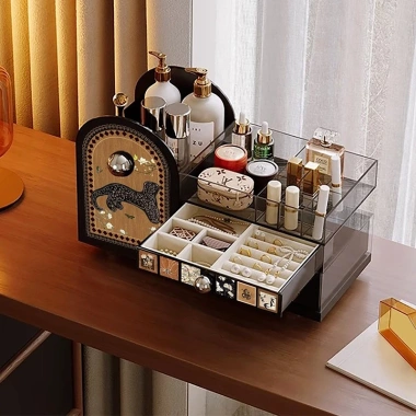 Hộp bảo quản mỹ phẩm cao cấp tích vanity sang trọng, tổ chức trang điểm đa năng – giảm giá 20% 4 Hộp bảo quản mỹ phẩm cao cấp tích vanity sang trọng, tổ chức trang điểm đa năng – giảm giá 20% 4