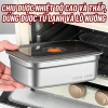 Hộp bảo quản thực phẩm inox 304 chống rỉ, nắp kín khít, không tràn, dùng cho lò nướng & tủ lạnh 3