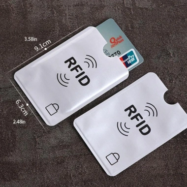 Hộp chặn NFC DYRUIDOJ 10 chiếc nhôm chống trộm, sạc lại RFID, bảo vệ thẻ ID 2