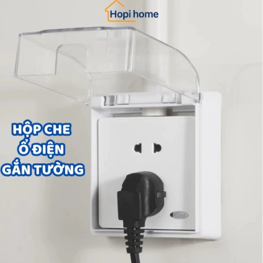 Hộp Che Ổ Điện Gắn Tường HOPI - Chống Nước, Chống Bụi, Bảo Vệ An Toàn Cho Trẻ Nhỏ, Giá Chỉ 29.000đ