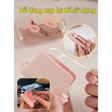 Hộp Chỉ Nha Khoa Tự Động Bật Đa Ba An - Tiện Dụng, Thời Trang, Bỏ Túi, Dụng Cụ Vệ Sinh Răng Giá Chỉ 170.5K