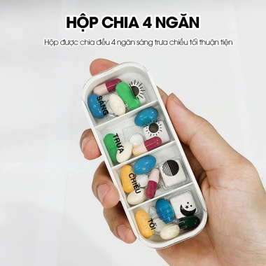 Hộp chia thuốc 7 ngày 4 buổi LADOHOME LH-2.039 nhựa ABS bền bỉ, an toàn, tiện dụng cho công việc và du lịch - Giá chỉ 55.000đ 5