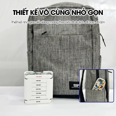 Hộp chia thuốc 7 ngày 4 buổi LADOHOME LH-2.039 nhựa ABS bền bỉ, an toàn, tiện dụng cho công việc và du lịch - Giá chỉ 55.000đ 7