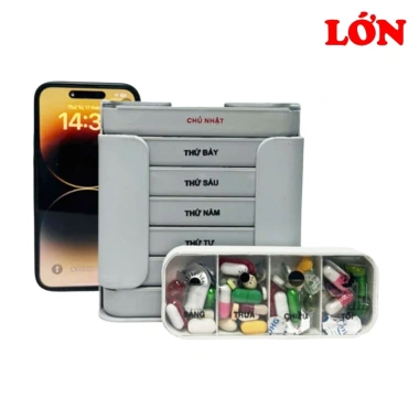 Hộp chia thuốc 7 ngày 4 buổi LADOHOME LH-2.039 nhựa ABS bền bỉ, an toàn, tiện dụng cho công việc và du lịch - Giá chỉ 55.000đ 10