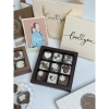 Hộp Chocolate Tone Xanh Pastel Nâu Tây 6-9 Viên + Túi Thiệp – Quà Lãng Mạn Cho Cặp Đôi Giá Ưu Đãi 175k 9