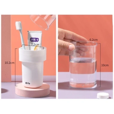 Hộp Chống Bụi Bàn Chải & Kem Đánh Răng - Cốc Nước Súc Miệng Du Lịch 45.000₫ 9