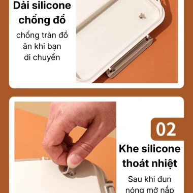 Hộp cơm cắm điện Achita inox 304 không dùng nước, bảo hành 12 tháng, giá 303.000₫ 4