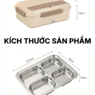 Hộp cơm cắm điện Achita inox 304 không dùng nước, bảo hành 12 tháng, giá 303.000₫ 6