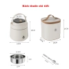 Hộp cơm giữ nhiệt Cà mèn Inox 304 Văn phòng, tặng túi & thìa đũa, giảm giá 390k 6