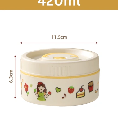 Hộp cơm giữ nhiệt Inox 304 lõi liền WARM FAMILY - Quay lò vi sóng, chống tràn, chỉ 80.000₫ 2