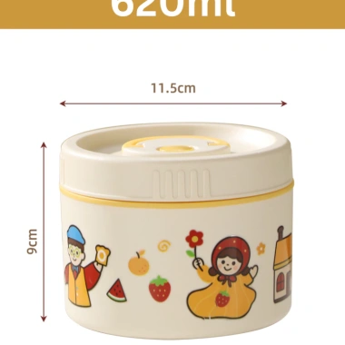 Hộp cơm giữ nhiệt Inox 304 lõi liền WARM FAMILY - Quay lò vi sóng, chống tràn, chỉ 80.000₫ 3