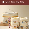 Hộp cơm giữ nhiệt Inox 304 lõi liền WARM FAMILY - Quay lò vi sóng, chống tràn, chỉ 80.000₫ 9