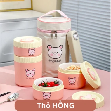 Hộp cơm giữ nhiệt MEN SỨ Changhome+ an toàn, chống tràn, dùng lò vi sóng 97.000₫