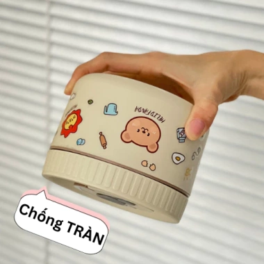Hộp cơm giữ nhiệt Men Sứ Changhouse – Quay lò vi sóng, chống tràn canh, tặng sticker, chỉ 99.000₫