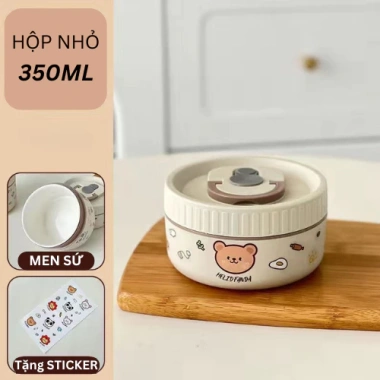 Hộp cơm giữ nhiệt Men Sứ Changhouse – Quay lò vi sóng, chống tràn canh, tặng sticker, chỉ 99.000₫ 10 Hộp cơm giữ nhiệt Men Sứ Changhouse – Quay lò vi sóng, chống tràn canh, tặng sticker, chỉ 99.000₫ 10
