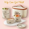 Hộp Cơm Giữ Nhiệt Văn Phòng 4 Tầng Inox 304 Chống Gỉ và Túi Đựng Giữ Nhiệt, Giá 99k