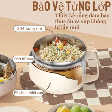 Hộp Cơm Inox 304 Cao Cấp 1L 3 Lớp Cách Nhiệt An Toàn - Đa Dụng Đi Học, Làm, Du Lịch 3 Hộp Cơm Inox 304 Cao Cấp 1L 3 Lớp Cách Nhiệt An Toàn - Đa Dụng Đi Học, Làm, Du Lịch 3