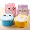 Hộp Cơm Trưa Nhựa Du Lịch Di Động Nhỏ Gọn cho Trẻ Em Bento Thực Phẩm Đựng Đồ Ăn Giá Giảm 28.875 VND
