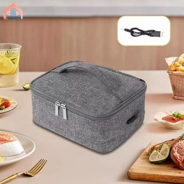 Hộp Cơm USB Vải Oxford Ấm Thực Phẩm Dã Ngoại – Nóng Nhanh, Phòng Gym – 268.920₫ 4
