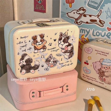 Hộp Cốp Đựng Mỹ Phẩm & Đồ Make Up Có Gương, Cute, Dung Tích Lớn - Giá 156k