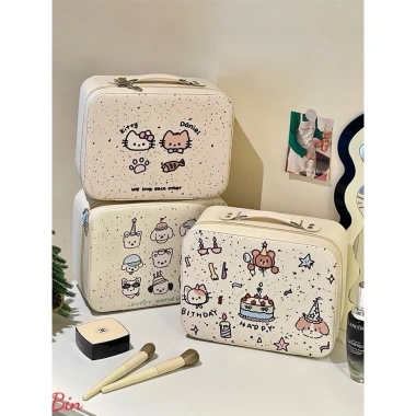 Hộp Cốp Đựng Mỹ Phẩm & Đồ Make Up Có Gương, Cute, Dung Tích Lớn - Giá 156k