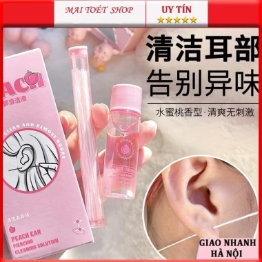 Hộp Dây Dung Dịch Vệ Sinh Lỗ Xỏ Khuyên Tai GECOMO - Nhỏ Gọn, An Toàn, Tiện Dụng, Giá 38.000₫ Giảm Giá