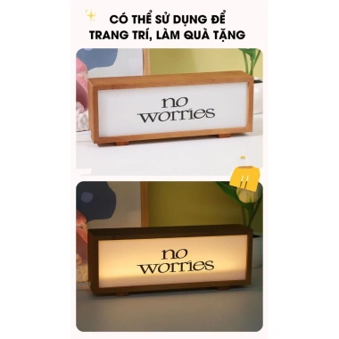 Hộp đèn gỗ khung Tết - In tên quán coffee, bar, quà Valentine, chỉ 70.000đ