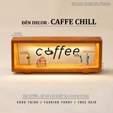 Hộp đèn gỗ khung Tết - In tên quán coffee, bar, quà Valentine, chỉ 70.000đ