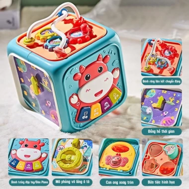 Hộp Đồ Chơi Âm Nhạc 6 Mặt Tiếng Anh Giáo Dục Bé Phát Triển MiaBaby 105.000 VND 2