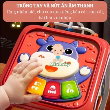 Hộp Đồ Chơi Âm Nhạc 6 Mặt Tiếng Anh Giáo Dục Bé Phát Triển MiaBaby 105.000 VND 3
