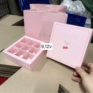 Hộp Đựng 10 Set Socola 8 9 12 Viên Set Hộp và Túi Giá Ưu Đãi 130.000 VND 4