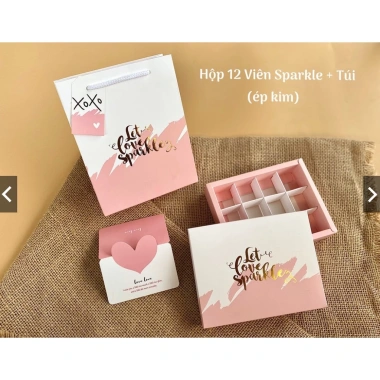 Hộp Đựng 10 Set Socola 8 9 12 Viên Set Hộp và Túi Giá Ưu Đãi 130.000 VND 7