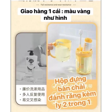 Hộp đựng bàn chải đánh răng con vịt vàng du lịch tiện lợi - Thiết kế nhẹ, bảo vệ vệ sinh, giảm giá 20%