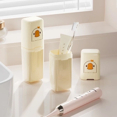 Hộp đựng bàn chải đánh răng du lịch CHIMY cao cấp - Cốc tiện lợi, giá chỉ 17.000₫