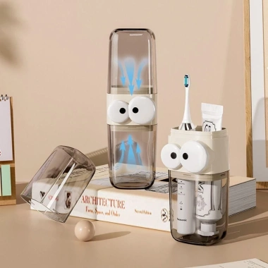 Hộp Đựng Bàn Chải Đánh Răng Du Lịch Mắt Dễ Thương - Tiện Lợi, Bảo Vệ Kem Đánh Răng, Giá Ưu Đãi 59.900₫