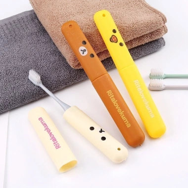 Hộp Đựng Bàn Chải Đánh Răng Du Lịch Rilakkuma Đáng Yêu - Giá 9.500 VND 2