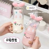 Hộp đựng bàn chải du lịch và cốc súc miệng gấu thỏ cute, sticker 3D, nơ nổi - 53.999đ 4