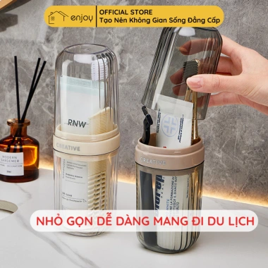 Hộp Đựng Bàn Chải Kem & Cốc Đánh Răng 2 trong 1 Sang Trọng, Tiện Lợi Du Lịch - 29.700 VND 2