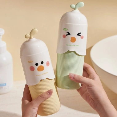Hộp Đựng Bàn Chải Kem Đánh Răng và Cốc Du Lịch Pastel Đáng Yêu - Bộ Bền Đẹp, 29.900₫