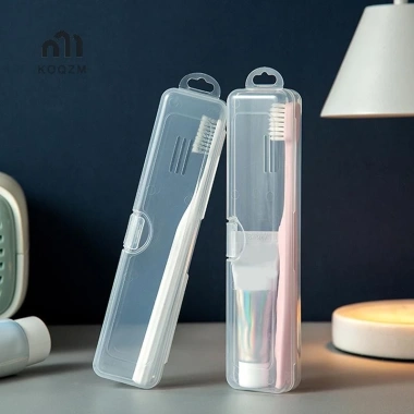 Hộp đựng bàn chải Koqzm trong suốt, di động du lịch, nhựa cao cấp - Giá 28.710₫