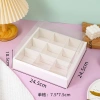 Hộp đựng bánh kem chia ngăn 4/6 ô cho cupcake & muffin, kèm nắp mica - chỉ 15.000₫ 10