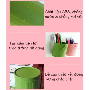 Hộp Đựng Bút Retro Mỹ Thiết Kế Miệng Rộng Đa Năng Đáng Yêu Quà Tết 20k