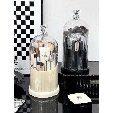 Hộp Đựng Cọ Trang Điểm 6 Ngăn Xoay 360 độ Nắp Đậy Chống Bụi - 53.000đ 9