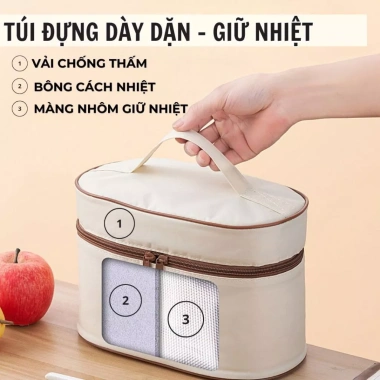 Hộp đựng cơm Camen SP21 giữ nhiệt men sứ, chịu nhiệt, chống rò rỉ, giá 95.000đ 7