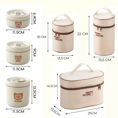 Hộp đựng cơm Camen SP21 giữ nhiệt men sứ, chịu nhiệt, chống rò rỉ, giá 95.000đ 9
