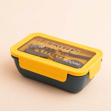 Hộp đựng cơm giữ nhiệt 2 tầng lúa mạch Tigerlife inox 304 và zon chống trào, tặng full đồ dùng 6