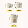 Hộp đựng cơm giữ nhiệt Inox 304 BEAR ChangHome+ 3 size 850/650/450ml chống tràn, dùng trong lò vi sóng - 85.000 VND 3