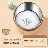 Hộp đựng cơm giữ nhiệt Inox 304 BEAR ChangHome+ 3 size 850/650/450ml chống tràn, dùng trong lò vi sóng - 85.000 VND 6