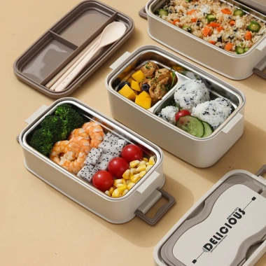 Hộp Đựng Cơm Giữ Nhiệt Inox 304 Cao Cấp Nhiều Tầng Dung Tích Lớn 59.000 VND